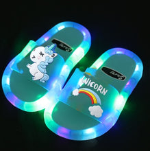 Load image into Gallery viewer, Light up Unicorn Slippers
