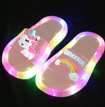 Load image into Gallery viewer, Light up Unicorn Slippers
